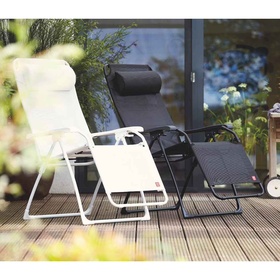  Tumbona plegable reclinable con tumbona acolchada para  exteriores, para jardín, balcón, patio, césped, camping, terraza, silla  reclinable plegable (color #2) : Patio, Césped y Jardín